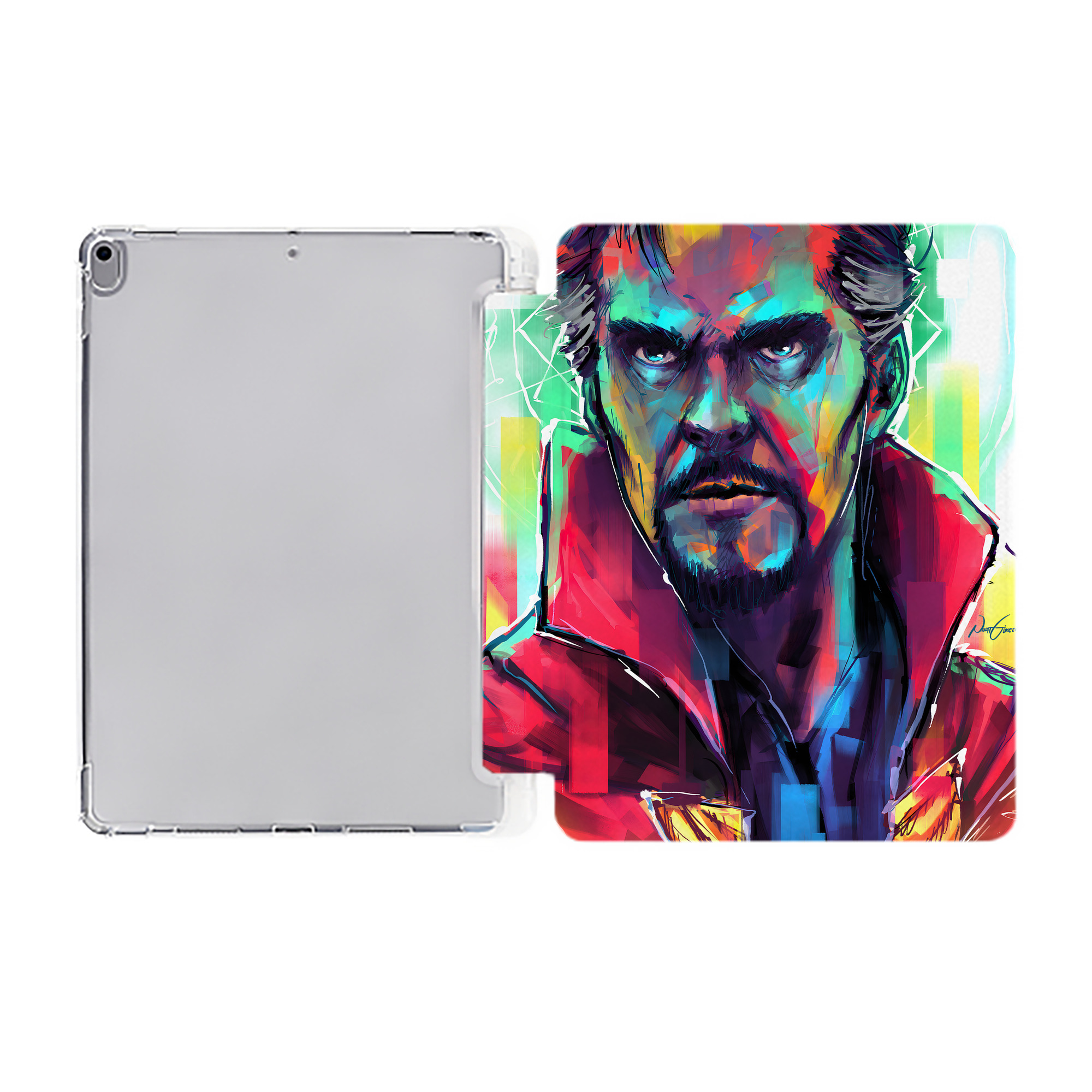 （画像用） アベンジャーズ The Avengers IPad ケース ペン収納付き 三つ折りスタンド PUレザー×シリコン 対応機種9.5/10.5/10.9インチ